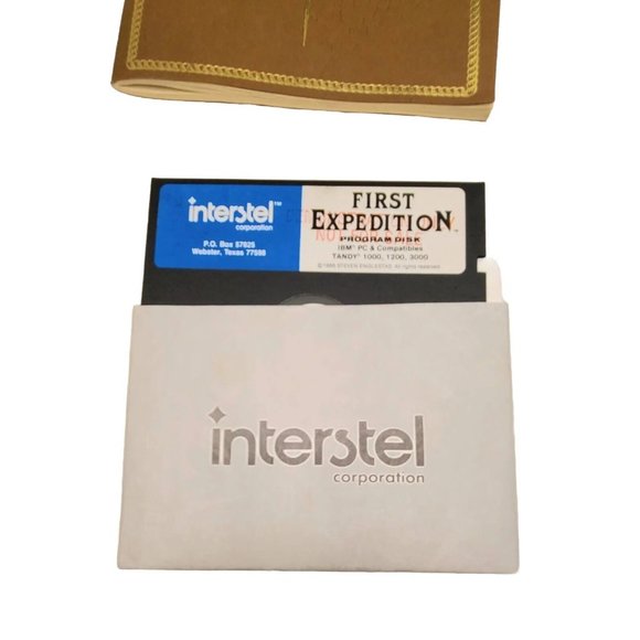 First Expedition by Interstel Corp IBM PC Computer Game With Inserts Floppy Disc - Picture 10 of 12